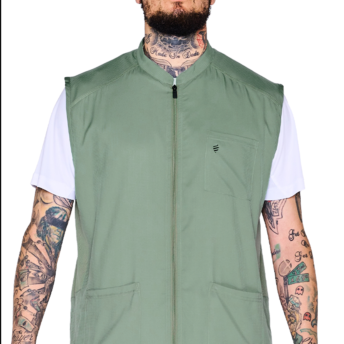 Barber Strong The Barber Vest - Army Green – Empire Barber Supply