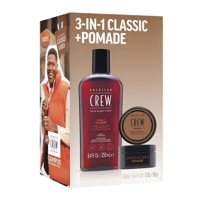 American Crew 3-IN-1 Classic and Pomade Duo