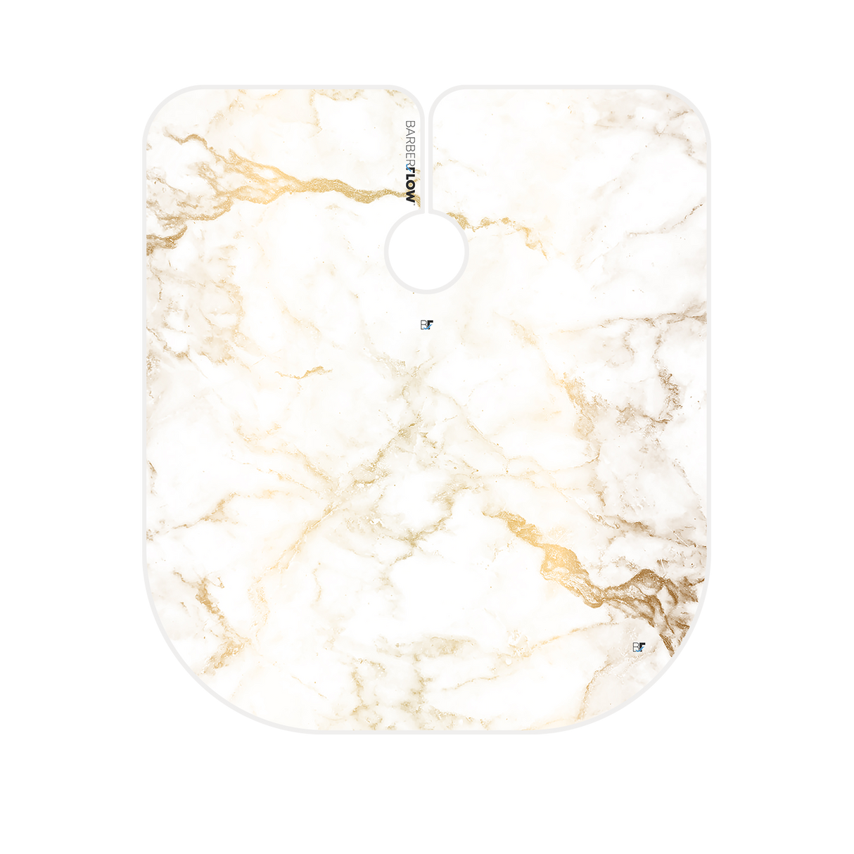 Barber Flow Marble Gold on White Cape