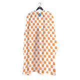 Barber Flow Dripped Checker Cape - Orange