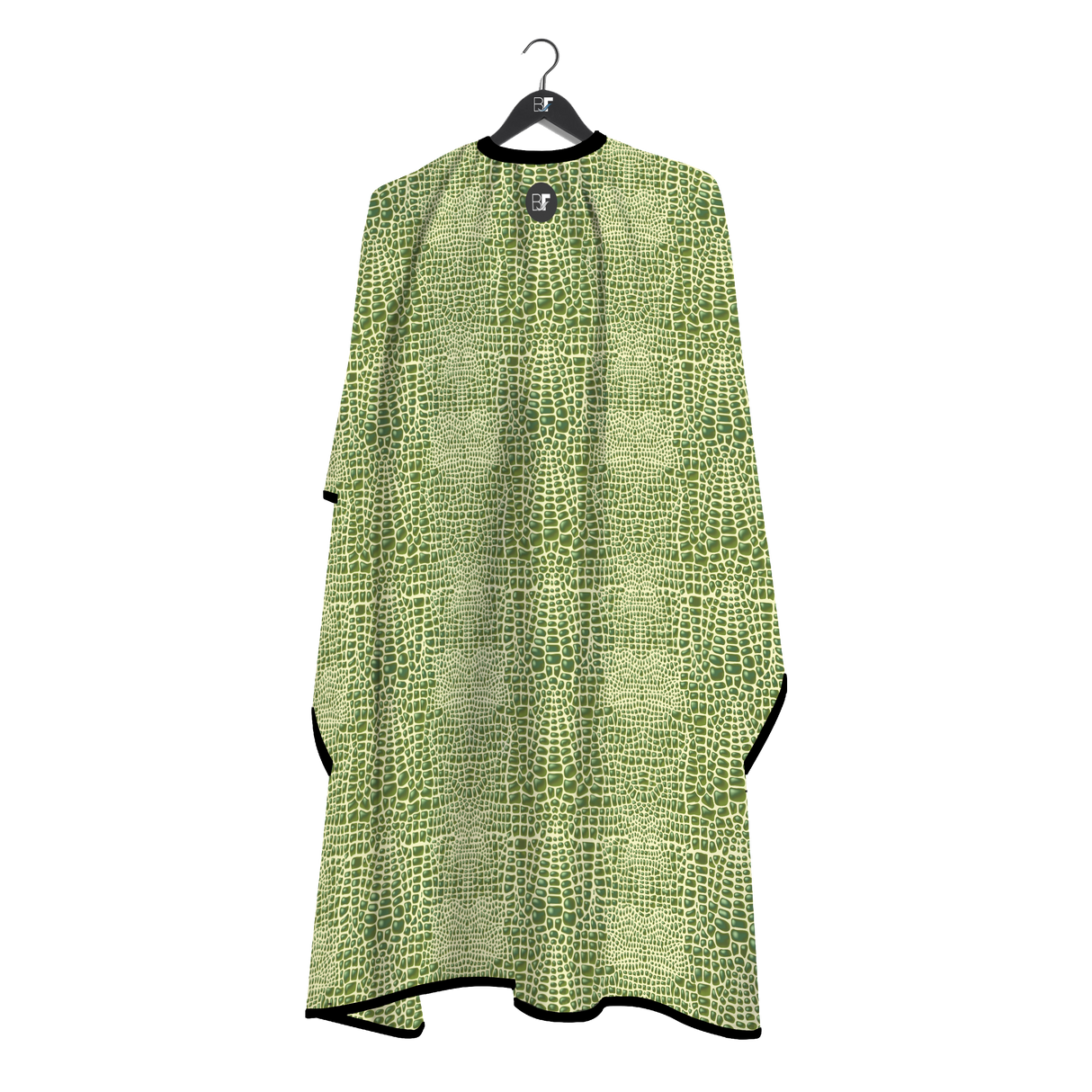 Barber Flow Gator Print Cape - Light Green