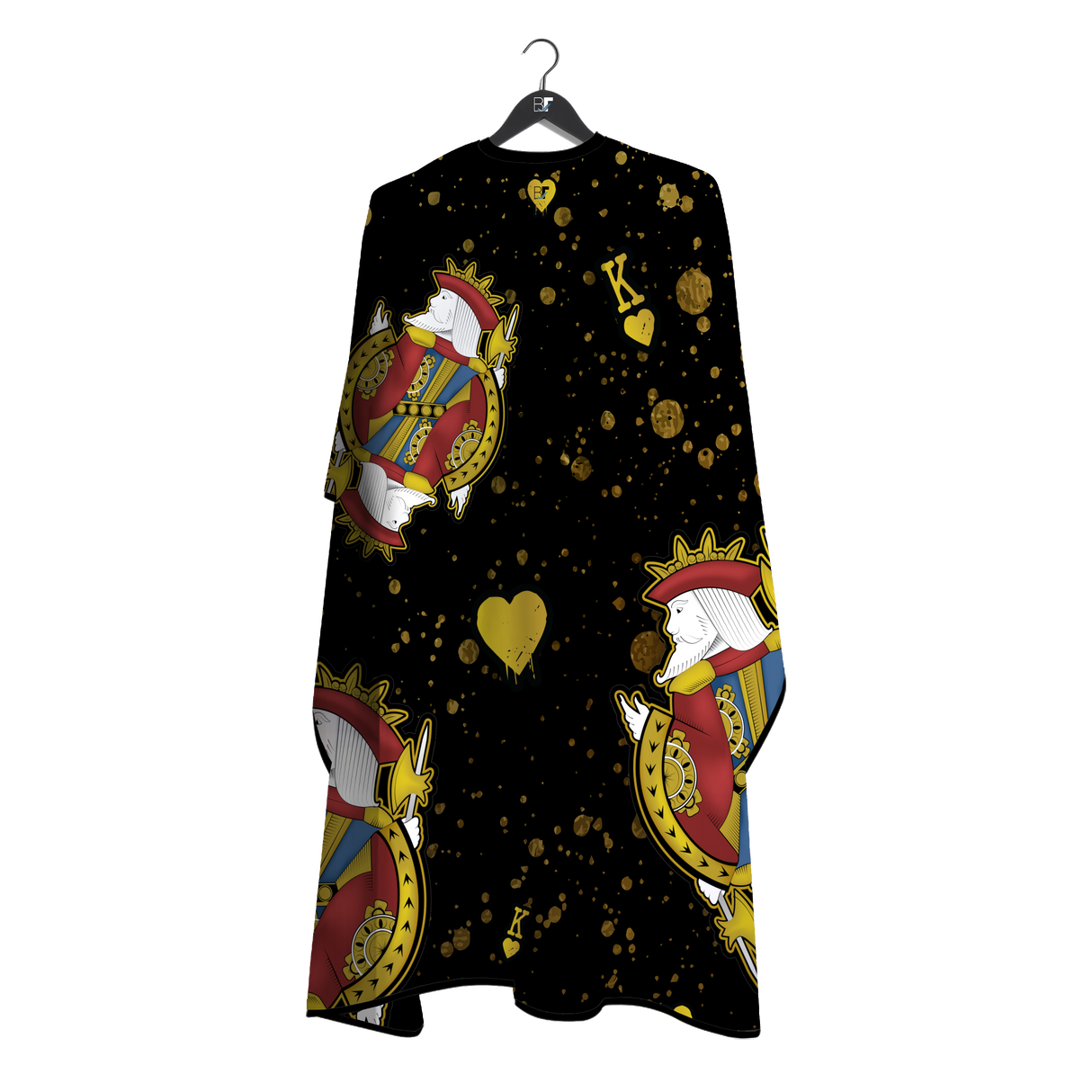 Barber Flow King Of Hearts Cape - Black