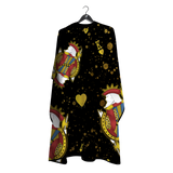 Barber Flow King Of Hearts Cape - Black