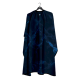 Barber Flow Marble Blue on Black Cape