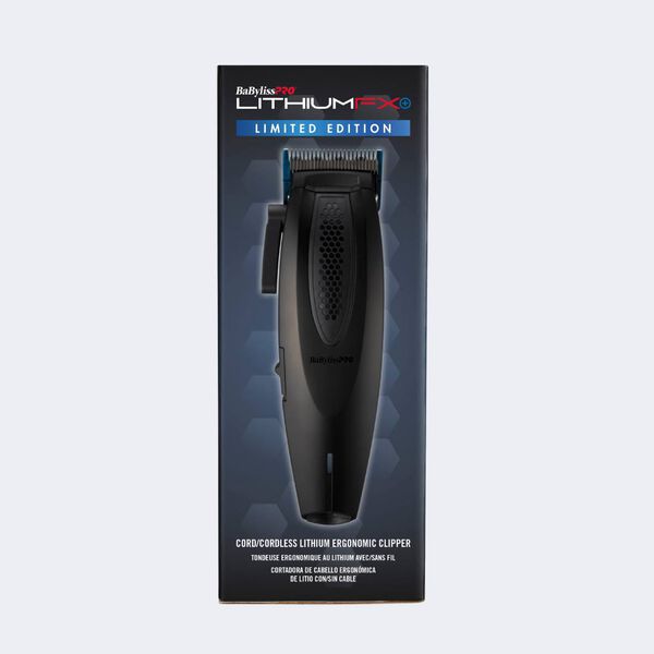 BabylissPro LimitedFX+ Matte Black Lithium Ergonomic Clipper