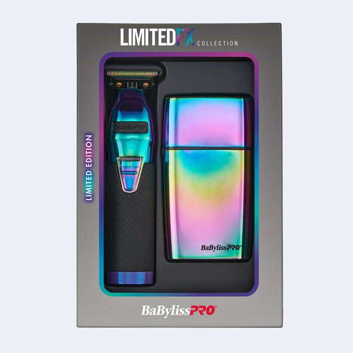 BabylissPro LimitedFX Iridescent Trimmer & Double Foil Shaver Set