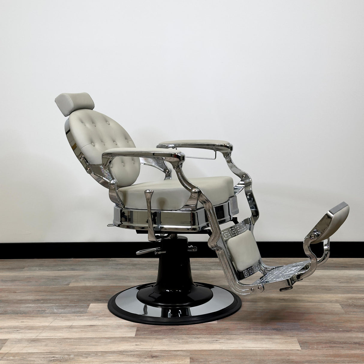 Santana Silver Barber Chair