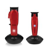 S|C Rebel Super-Torque Clipper + Trimmer Combo Red