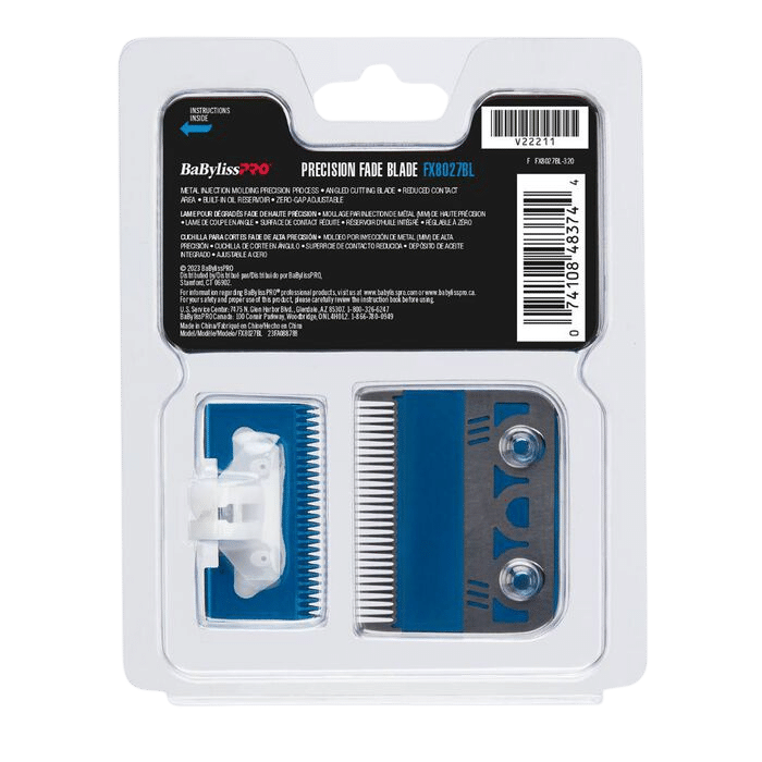 BabylissPro Blue Titanium Metal-Injection Molded (MIM) Precision Fade Blade (27 TEETH)